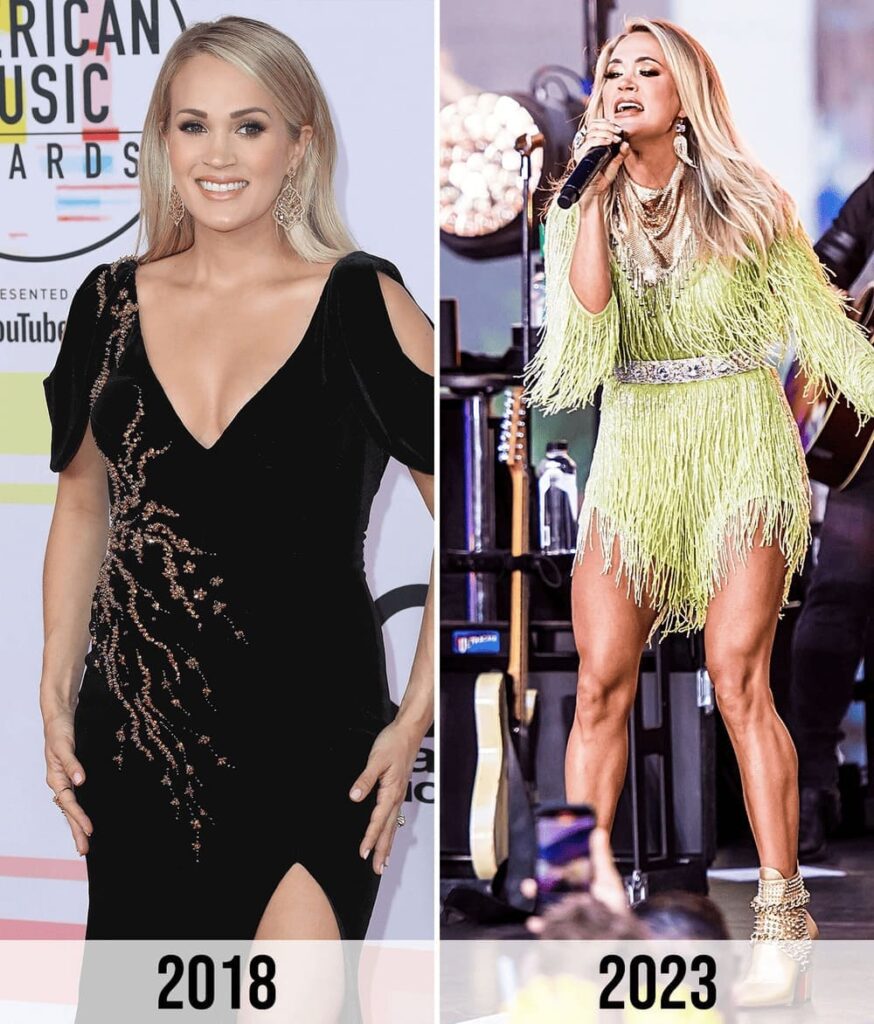 Carrie Underwood Pics Before and After Weight Loss